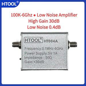 HTOOL HT004A 100K SDR 라디오 수신기 전치 광대역 6GHZ 고이득 50 신호 LNA 저잡음 증폭 30DB