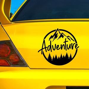 12233 # 17x17cm 캐러밴 캠핑카 모험 자동차 스티커 방수 비닐 데칼 멋진 스타일링 액세서리 Pegatinas Par