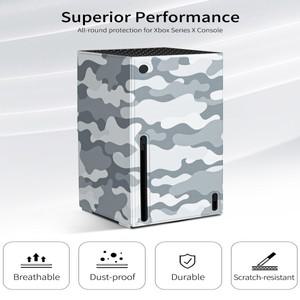 Aolion PU 풀 세트 데칼 XBOX 시리즈 X/S 쉘 액세서리 보호 커버 하드 페이스 플레이트 핏