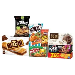 단짠단짠 8종 과자세트(비쵸비,치킨팝,꼬북칩,고래밥,몽쉘,제크,칙촉,오잉)