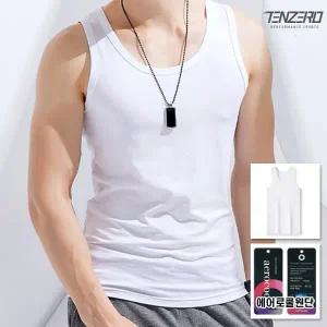 텐제로 남성 국내생산 에어로쿨 민소매 런닝 나시티셔츠 이너티 TNZ_JC016T