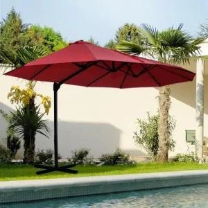 대형 트윈파라솔 카페 그늘막 가림막 (물통제외)