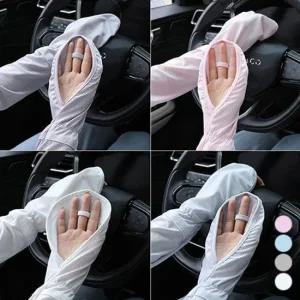 자외선 차단 여성 운전팔토시