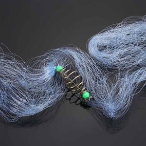 낚시 용품 야외 스포츠 나일론 케이지 멀티 사이즈 트랩 스프링 쇼얼 빛나는 그물