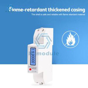 DDM18SD 220V 하이 레벨 LCD 백라이트 파워 미터 다기능 와트시간 미터, 데이터 자동 사이클 디스플레이 와트 에너지