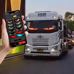 악마의눈 자동차엠비언트 트럭LED 디스플레이 픽셀 LED RGB 트럭 92x374mm