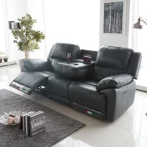 르제스 이태리 천연면피소가죽 전동리클라이너소파 3인용)