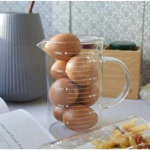 [골드스마일]내열유리 투명 계량컵 대 1L 1P 베이킹 요리 눈금컵