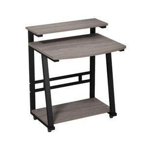 750 원룸 조립식 1인용컴퓨터책상 책상 월넛 70cm 이동식 선반형 pc