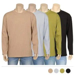 긴팔티코디 루즈핏 멋진 봄 무지티 남자다운 무지