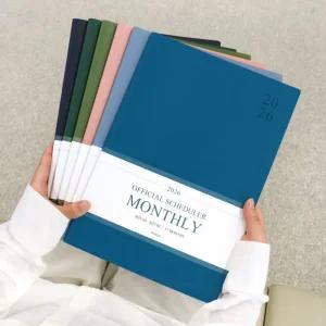 2026 오피셜 빅 먼슬리 스케줄러 A4 업무용 17개월 날짜형 빅사이즈스케줄러