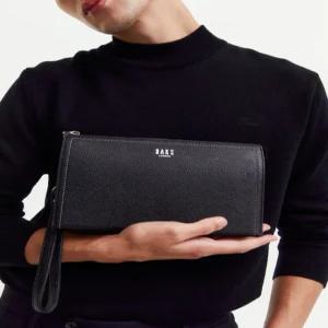 닥스 액세서리 남성 24FW [스테디셀러] 블랙 로고프린트 소가죽 클러치백 WBBA4F003BK