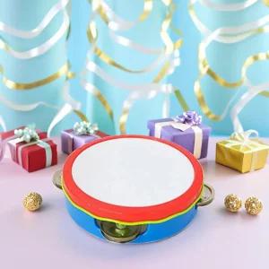 할릴릿 드럼탬버린 장난감 음악놀이 흔드는 두드리는 작은북 텐버린 감각발달 어린이집 수업