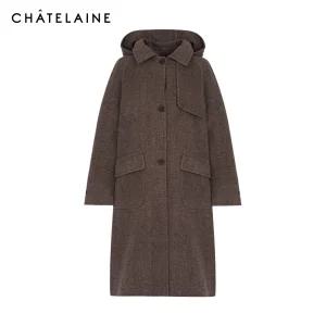 [샤트렌] 울100 더플 후드 코트_HCDWCT302