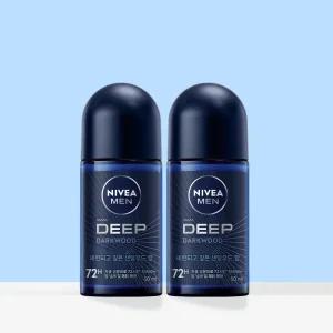 [니베아_뷰티]니베아 맨 데오드란트 롤온 딥 50ml X 2개