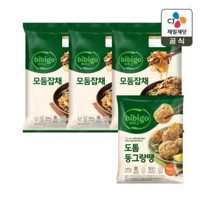 비비고 잔칫집모둠잡채 644g x3개+도톰 동그랑땡 340g x1개