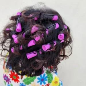 셀프펌 헤어롤 롤러 고무밴드 파마롯드 10개 세트