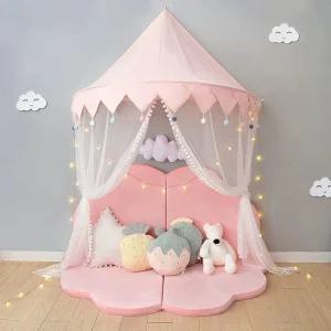 침대 캐노피 반원 커튼 8m 벽걸이 프릴 천정