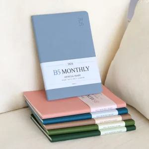 2026 오피셜 B5 먼슬리 다이어리 날짜형 월간 업무용