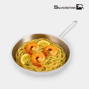 [실버스타] Aha 304 통3중 무연마제 핸들형 스텐팬 후라이팬 28cm
