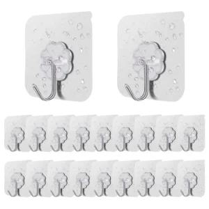 접착식후크 강력 무타공 걸이 고리 20개세트 ANGE-L03/벽부착훅/후크/벽고리/벽걸이/접착식/행거/벽걸이훅