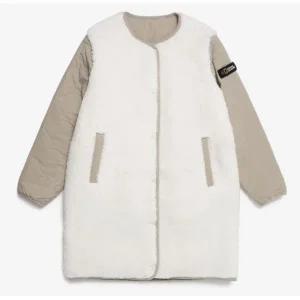 [롯데백화점]내셔널지오그래픽 여성 웨이젤라 리버시블 롱기장 플리스 집업 N224WFJ130