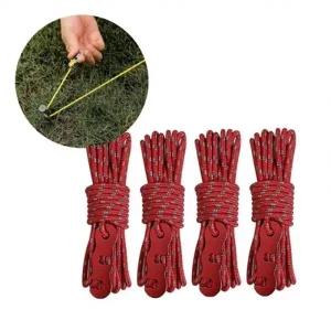 빛 반사 텐트설치 로프  4개입후크형 스토퍼  타프 천막 설치