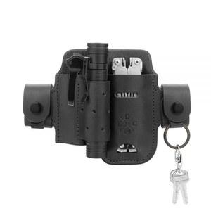 1791 멀티툴 및 가죽 액션 블랙 스냅 홀스터 오거나이저 벨트 파우치 키에 튼튼한 손전등 거버 나이프 레더맨