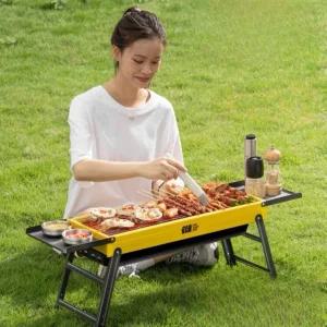 바베큐 그릴 접이식 고정바이스 거치대 캠핑 엣지 가정용 야외