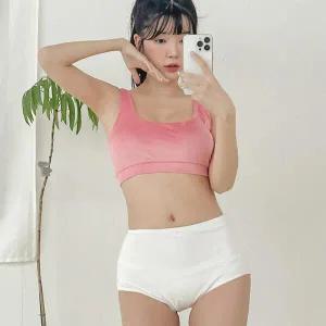 [아트박스]/옷자락 여자 하이웨스트 벨벳 숏팬츠 수영복