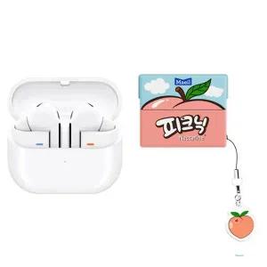 삼성 이어폰 갤럭시 버즈3 프로 화이트 + 케이스 피크닉 천도복숭아 무료배송