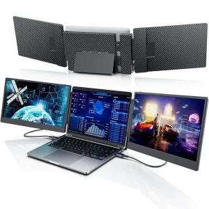 노트북 멀티 모니터 듀얼 포터블 휴대용 보조 트리플 케이블 디스플레이 카드리더기