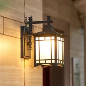 외벽등 야외 건물 방수 램프 인테리어 전통 한옥 태양광 등 테라스 센서 정원 사각