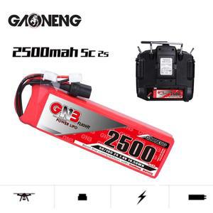 Frsky Taranis X9D Plus 송신기 리모컨 배터리 5C/10C 7.4V 용 업그레이드 된 GNB 2S 2500MAH Lipo