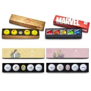 마블 VIVID 3피스 골프공 4구 볼마커 세트 4종택1