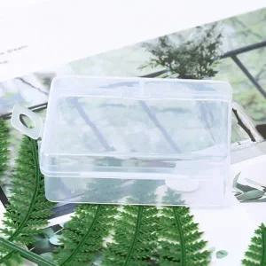 다용도 투명 사각 미니 수납 보관 케이스 L