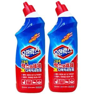 유한락스 고농축 락스와세제 755ml 2개