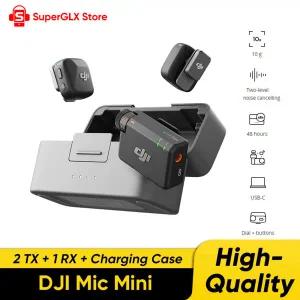 DJI Mic Mini 2TX1RX충전 케이스 지능형 소음 제거 기능을 갖춘 무선 마이크 오디오 DJI Original