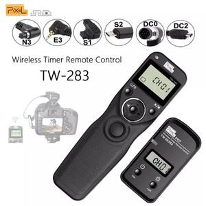 Pixel TW-283 무선 타이머 원격 제어 셔터 릴리즈(DC0 DC2 N3 S1 S2) Canon Nikon Sony 카메라 RC-6용 케이