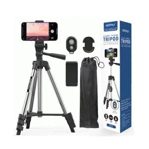 [5종세트] 무선 스마트폰 4단 삼각대 셀카봉 블루투스 리모컨 (2color)