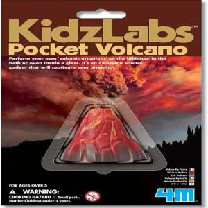 4M  KidzLabs Pocket Volcano - 미니 탁상용 화산 폭발 베이킹  화학 반응 키트