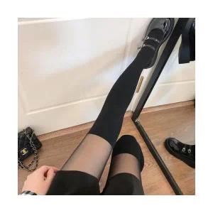 투톤 패턴 무늬 특이한 프린팅 무늬 스타킹 팬티스타킹