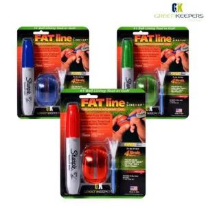 그린키퍼스 팻라인 볼라이너 샤피 펜 4야드더 골프티 세트 FATline 3가지색상
