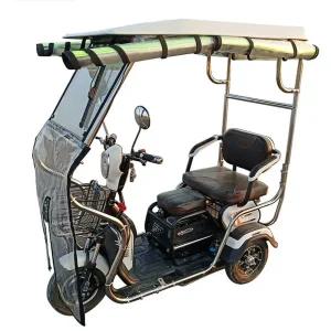 접이식 오토바이덮개 투명 삼륜 전동차 보관 천막 덮개-130x70cm 수동 와이퍼