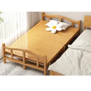 조립식평상 휴게실 나무 프레임 깔판 간이 싱글 침대 침대(원색) - 너비 60cm