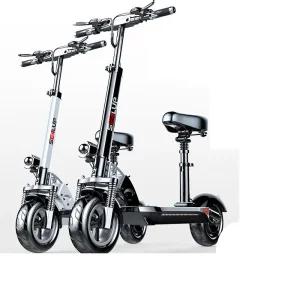 퀵보드 전기 듀얼 바퀴큰 블랙 화이트 두발 전동 댐퍼 킥보드(36V) - 30-40km주행 블랙