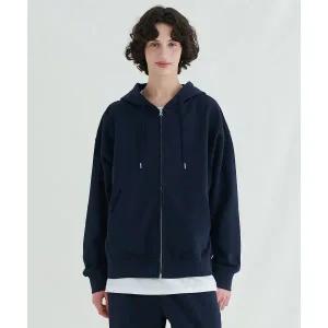 [국내 매장품] MELANGE MASTER 오버 핏 후드 스웨트 집업 [네이비] 144433