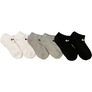 나이키 양말 기능성 테니스 삭스 쿠션 노 쇼 6팩 검정UN0371-W2F회색 5-7세미국 신발 사이즈 10C-3Y