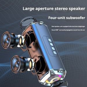 #50W 충격적인 저음  빛 블루투스 스피커 휴대용 스테레오 서라운드 방수 무선 서브 우퍼 Boombox 홈 가라