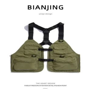테크웨어 작업 조끼 전술 체스트백 멜빵 전투 스트릿 스트릿패션 기능성